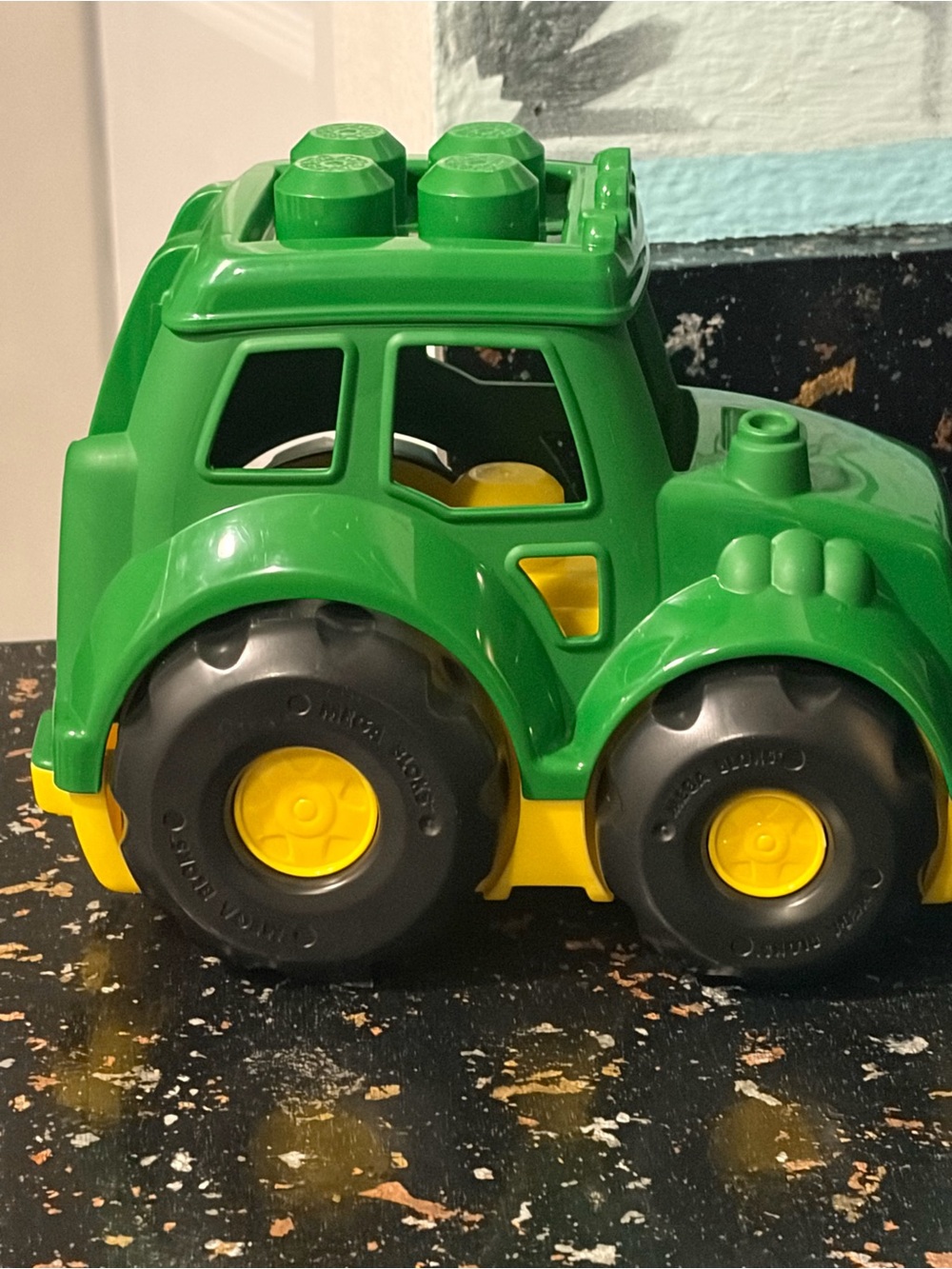 John Deere Green and Yellow Toy Tractor Truck